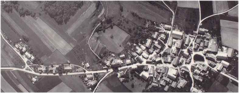 Luftbild von Thann ,1958